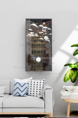 File tranh File tranh hiện đại pha lê gương KF100841 (gốc) in trên kính