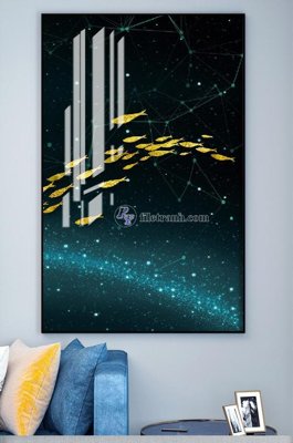 File gốc File tranh hiện đại pha lê gương KF100973 (phong cách) cổ điển