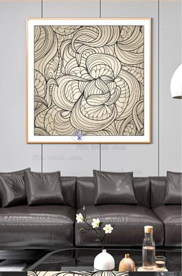 File in ấn File tranh hiện đại pha lê gương KF100975 (bản gốc) chất lượng cao