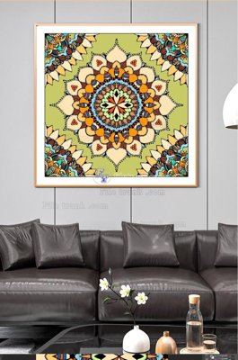 File in ấn File tranh hiện đại pha lê gương KF100994 (bản gốc) sắc nét