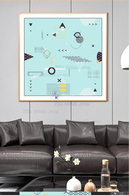 File gốc File tranh hiện đại pha lê gương KF101010 (in ấn) màu sắc trung thực