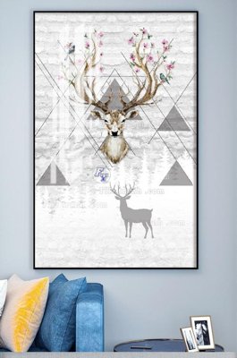 File tranh File tranh hiện đại pha lê gương KF101028 (bản gốc) in lụa 3D