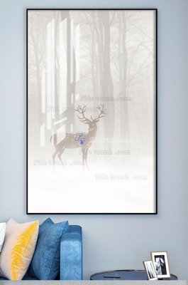 File tranh trang trí File tranh hiện đại pha lê gương KF101038 (tải file gốc)