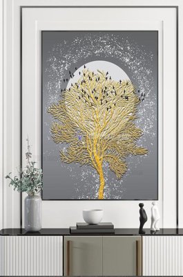 File gốc File tranh hiện đại pha lê gương KF101064 (in tráng gương) nghệ thuật