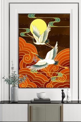 File in trần File tranh hiện đại pha lê gương KF101095 (bản gốc) 5D