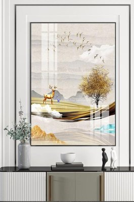 File gốc File tranh hiện đại pha lê gương KF101111 (AI/EPS) cho in ấn