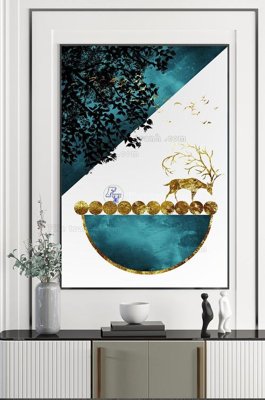 File gốc in ấn File tranh hiện đại pha lê gương KF101142 (sẵn sàng tải về)