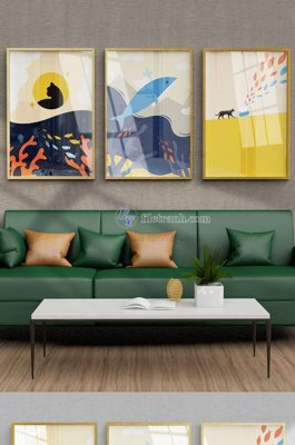 Tải file File tranh hiện đại pha lê gương KF101147 (gốc) làm file quảng cáo