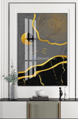 File gốc File tranh hiện đại pha lê gương KF101150 (in tráng gương) hiện đại