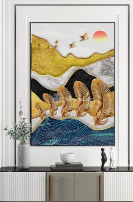 File gốc File tranh hiện đại pha lê gương KF101166 (PNG) trong suốt (transparent)