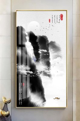 File in trần File tranh hiện đại pha lê gương KF101232 (bản gốc) phong cảnh