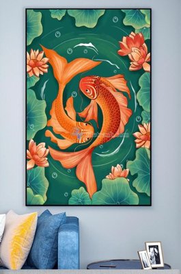 File tranh File tranh hiện đại pha lê gương KF101308 (gốc) chủ đề trừu tượng