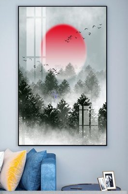 File tranh File tranh hiện đại pha lê gương KF101387 (gốc) chủ đề con người