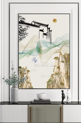 File gốc File tranh hiện đại pha lê gương KF101456 (cho in 3D) độc đáo