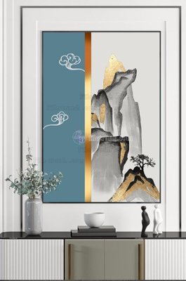 File tranh File tranh hiện đại pha lê gương KF101462 (bản gốc) in lụa 5D