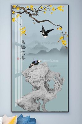 Chi tiết file ảnh File tranh hiện đại pha lê gương KF101491 sắc nét