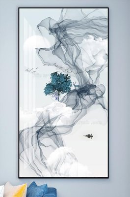 File gốc in tráng gương File tranh hiện đại pha lê gương KF101501 chi tiết