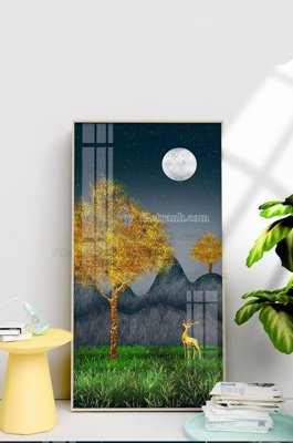 File tranh gốc File tranh hiện đại pha lê gương KF101572 (bản quyền) file PSD