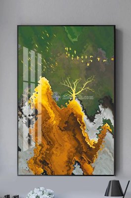 Download file gốc File tranh hiện đại pha lê gương KF101590 (in mica) trang trí