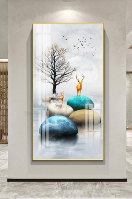 File gốc File tranh hiện đại pha lê gương KF101625 (in lụa) cao cấp