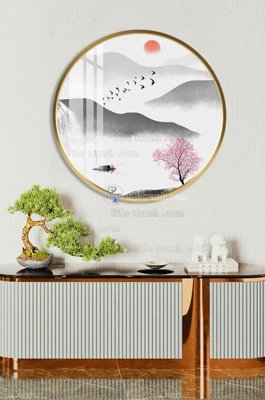 Cung cấp file tranh gốc File tranh hiện đại pha lê gương KF101632 độc quyền