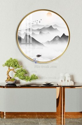 Tệp tin gốc File tranh hiện đại pha lê gương KF101634 (dùng cho in ấn) chuyên nghiệp