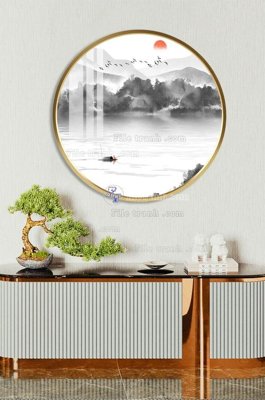 Download file gốc File tranh hiện đại pha lê gương KF101636 (in mica) trong suốt