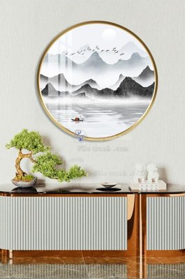 File gốc File tranh hiện đại pha lê gương KF101637 (PNG) chất lượng cao