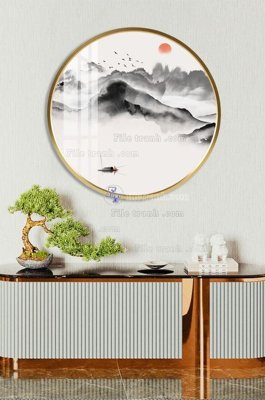 Tải file gốc File tranh hiện đại pha lê gương KF101640 (để in lụa)