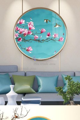 Ảnh gốc file in lụa File tranh hiện đại pha lê gương KF101667 chi tiết