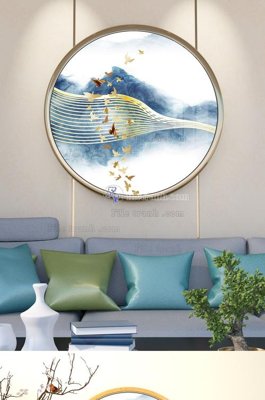 Ảnh gốc File tranh hiện đại pha lê gương KF101679 (nét căng) in mica