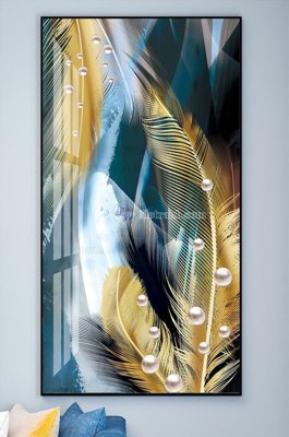 File in trần File tranh hiện đại pha lê gương KF101748 (bản gốc 3D) sống động