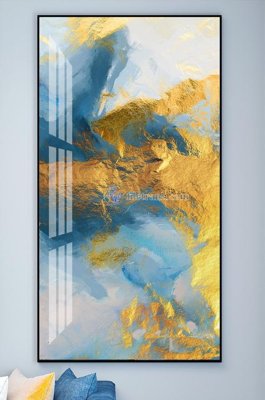 File in lụa File tranh hiện đại pha lê gương KF101754 (hoa văn) File tranh hiện đại pha lê gương KF101754