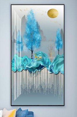 Download file gốc File tranh hiện đại pha lê gương KF101789 (in lụa) cao cấp