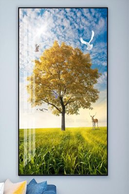 File gốc File tranh hiện đại pha lê gương KF101801 (PNG) nền trong suốt