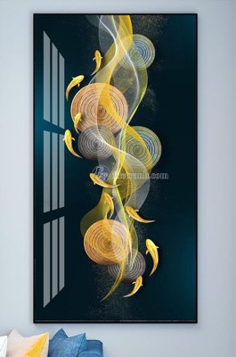 File tranh File tranh hiện đại pha lê gương KF101831 (bản gốc) treo quán cafe