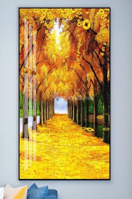 File tranh File tranh hiện đại pha lê gương KF101833 (bản gốc) in lụa dán tường