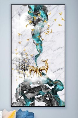 Tải file PSD File tranh hiện đại pha lê gương KF101845 (nguyên layer) để in