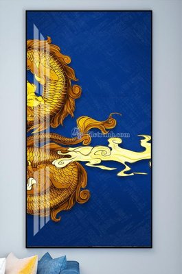 File in trần File tranh hiện đại pha lê gương KF101850 (bản gốc) mây trời