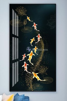 File tranh in mica File tranh hiện đại pha lê gương KF101861 (độ phân giải cao)