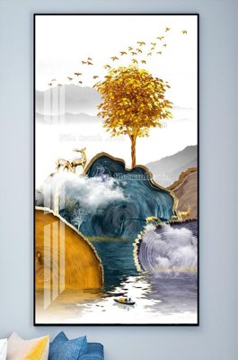 Download file File tranh hiện đại pha lê gương KF101867 (gốc) cho xưởng in