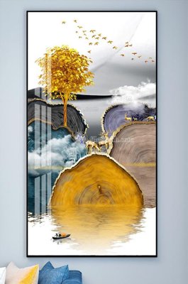 File gốc File tranh hiện đại pha lê gương KF101868 (in tráng gương) ốp tường