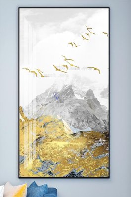 File PSD File tranh hiện đại pha lê gương KF101901 (chất lượng in ấn)