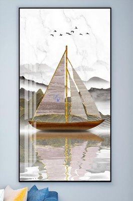 File gốc File tranh hiện đại pha lê gương KF101906 (phong cách) châu Âu