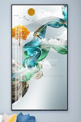 File gốc File tranh hiện đại pha lê gương KF101940 (cho in ấn) độc quyền