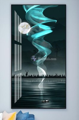 Tải file File tranh hiện đại pha lê gương KF101942 (gốc) in tranh tráng gương