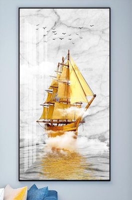 File gốc in mica File tranh hiện đại pha lê gương KF102015 chất lượng