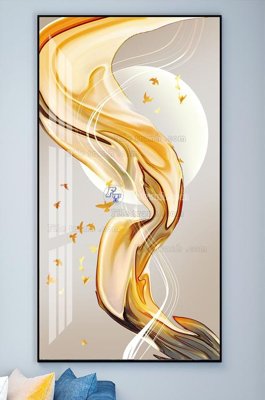 File gốc File tranh hiện đại pha lê gương KF102017 (in lụa) cao cấp