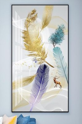 File gốc File tranh hiện đại pha lê gương KF102026 (in lụa) tranh mã đáo