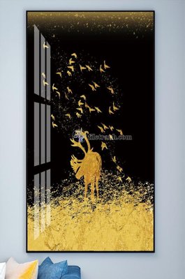 File ảnh gốc File tranh hiện đại pha lê gương KF102030 không vỡ nét